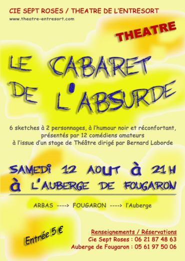 affichette LE CABARET DE L'ABSURDE