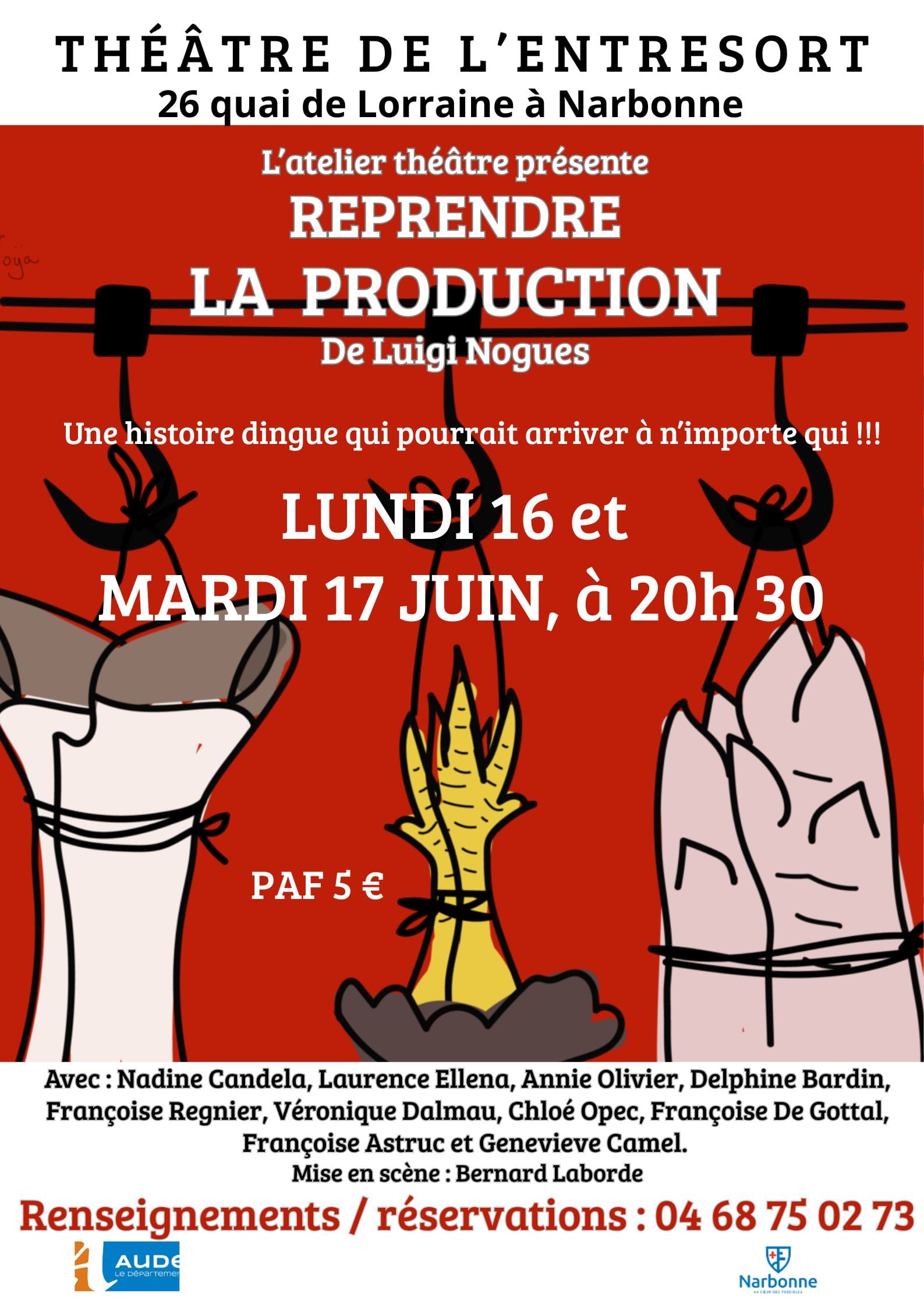 Fin de chantier de l'Atelier théâtre "Reprendre la production"