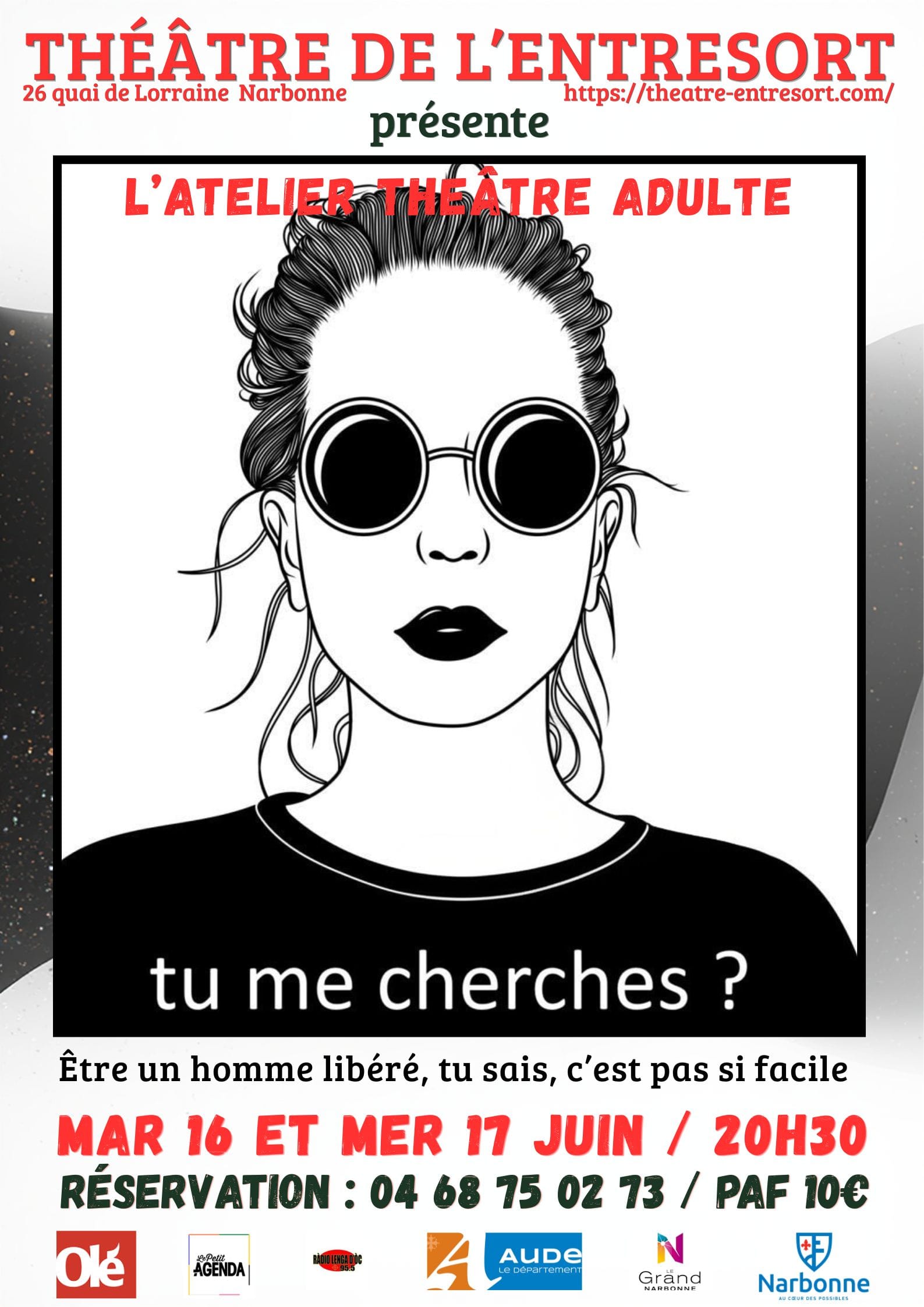 L'atelier Théâtre Adulte du Théâtre de l'Entresort présente son nouveau spectacle "Tu me cherches"